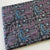 Purple and Blue Ajrakh HandBlock Printed Pure Cotton Fabric with crocodile animal print