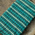 Green and Off White Ajrakh Hand Block Printed Pure Cotton Fabric with abstract print