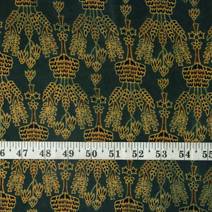 Precut 0.25 meters -Ajrakh Hand Block Natural Dyed Cotton Fabric
