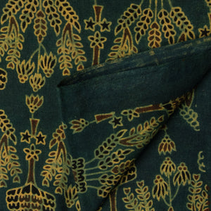 Precut 0.25 meters -Ajrakh Hand Block Natural Dyed Cotton Fabric
