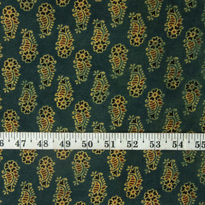 Ajrakh Hand Block Natural Dyed Cotton Fabric