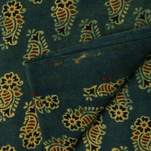 Ajrakh Hand Block Natural Dyed Cotton Fabric