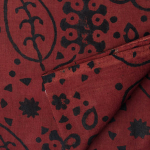 Precut 0.25 meters -Ajrakh Hand Block Natural Dyed Cotton Fabric