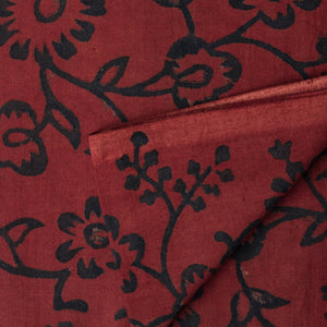 Precut 0.25 meters -Ajrakh Hand Block Natural Dyed Cotton Fabric