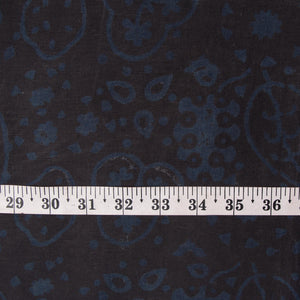 Ajrakh Hand Block Natural Dyed Cotton Fabric