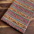 Red and Yellow Bagru Hand Block Printed Cotton Fabric with floral print