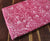 Pink and White Bagru Hand Block Printed Pure Cotton Fabric with floral print