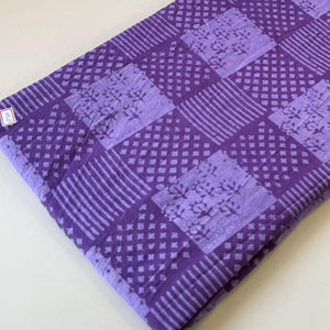 Purple Bagru HandBlock Printed Pure Cotton Fabric with abstract print