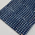 Blue and Off White Dabu Indigo HandBlock Printed Pure Cotton Fabric with abstract print