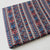 Red and Blue Bagru HandBlock Printed Pure Cotton Fabric with abstract print