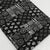 Black and White Bagru Hand Block Printed Pure Cotton Fabric with abstract print