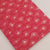 Red and Off White Bagru Hand Block Printed Pure Cotton Fabric with motif print