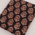 Black and Off White Bagru Hand Block Printed Pure Cotton Fabric with floral print