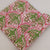 Green and Red Sanganeri Hand Block Printed Pure Cotton Fabric with floral print