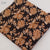 Black and Off White Bagru Hand Block Printed Cotton Fabric with floral print