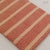 Red and Off White Dabu Bagru Hand Block Printed Cotton Fabric with stripes print