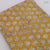 Yellow and Off White Dabu Bagru Hand Block Printed Cotton Fabric with motifs print