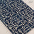 Blue and Off white Dabu Hand Block Printed Pure Cotton Fabric with key print
