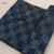 Blue and Off white Dabu Hand Block Printed Pure Cotton Fabric with abstract print