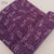 Purple Dabu Hand Block Printed Pure Cotton Fabric with fish print
