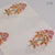 Yellow and Pink Sanganeri Hand Block Printed Pure Cotton Fabric with floral print