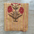 Red and Yellow Sanganeri Hand Block Printed Pure Cotton Fabric with floral print