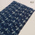 Blue and Off white Dabu Hand Block Printed Pure Cotton Fabric with stork bird print