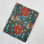 Red and Blue Sanganeri Hand Block Printed Cotton Fabric with floral print