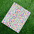 Yellow and Pink Sanganeri Hand Block Printed Cotton Fabric with floral print