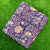 Purple and Pink Sanganeri Hand Block Printed Cotton Fabric with floral print
