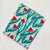 Red and Blue Sanganeri Hand Block Printed Cotton Fabric with floral print