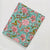 Blue and Pink Sanganeri Hand Block Printed Pure Cotton Fabric with floral print