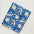 Blue and White Sanganeri Hand Block Printed Pure Cotton Fabric with floral and paisley print