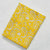 Yellow and White Sanganeri Hand Block Printed Pure Cotton Fabric with floral and paisley print