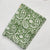 Green and White Sanganeri Hand Block Printed Pure Cotton Fabric with floral and paisley print