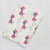Pink and Blue Sanganeri Hand Block Printed Pure Cotton Fabric with giraffe animal and cartoon print