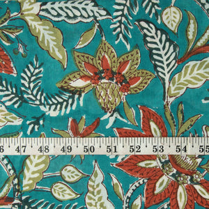 Sanganeri Hand Block Printed Cotton Fabric