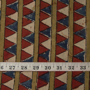 Precut 0.25 meters -Bagru Dabu Handblock Printed Cotton Fabric