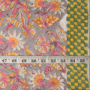Sanganeri Hand Block Printed Cotton Fabric