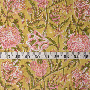Sanganeri Hand Block Printed Cotton Fabric
