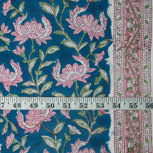 Sanganeri Hand Block Printed Cotton Fabric