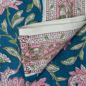 Precut 0.25 meters -Sanganeri Hand Block Printed Cotton Fabric