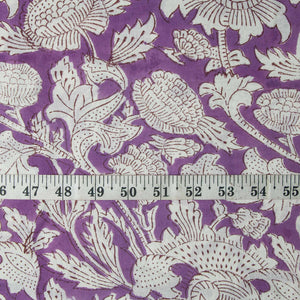 Precut 0.25 meters -Sanganeri Hand Block Printed Cotton Fabric