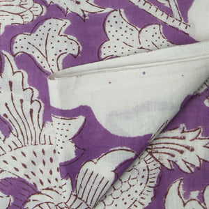 Precut 0.25 meters -Sanganeri Hand Block Printed Cotton Fabric