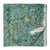 Green and grey Sanganeri Hand Block Printed Cotton Fabric with floral print