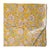 Yellow and white Sanganeri Hand Block Printed Cotton Fabric with floral print