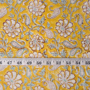 Sanganeri Hand Block Printed Cotton Fabric