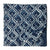 White and blue Sanganeri Hand Block Printed Cotton Fabric with abstract print