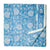 White and blue Sanganeri Hand Block Printed Cotton Fabric with floral print