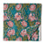 Green and Red Sanganeri Hand Block Printed Cotton Fabric with floral print